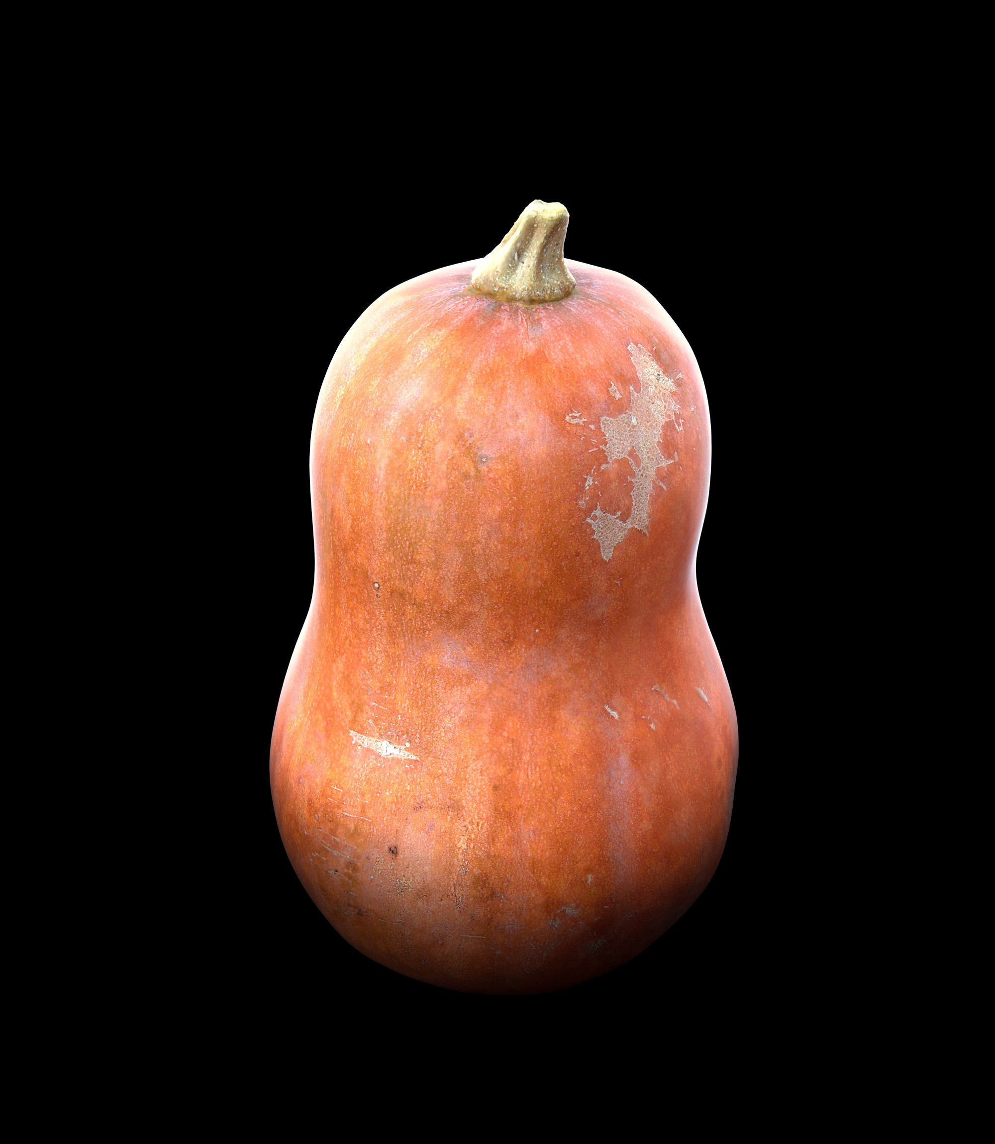 Pumpkin Low-poly 3D model_3