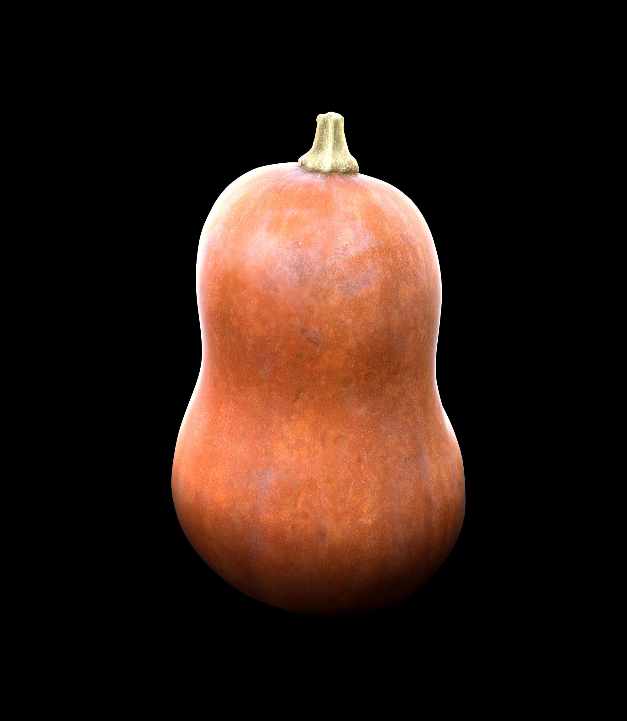 Pumpkin Low-poly 3D model_5