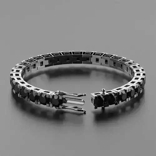 Tennis Braclet 6mm 3D print model