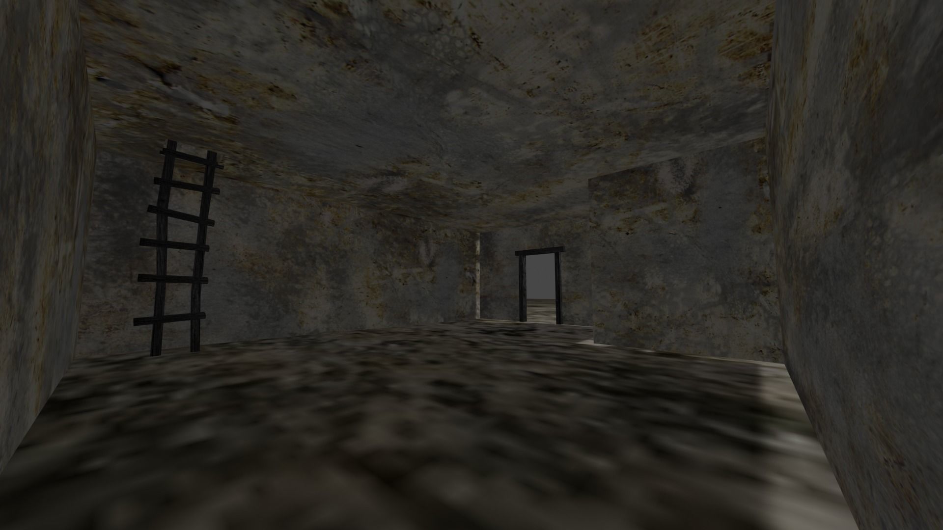 Desert buildings Low-poly 3D model_5