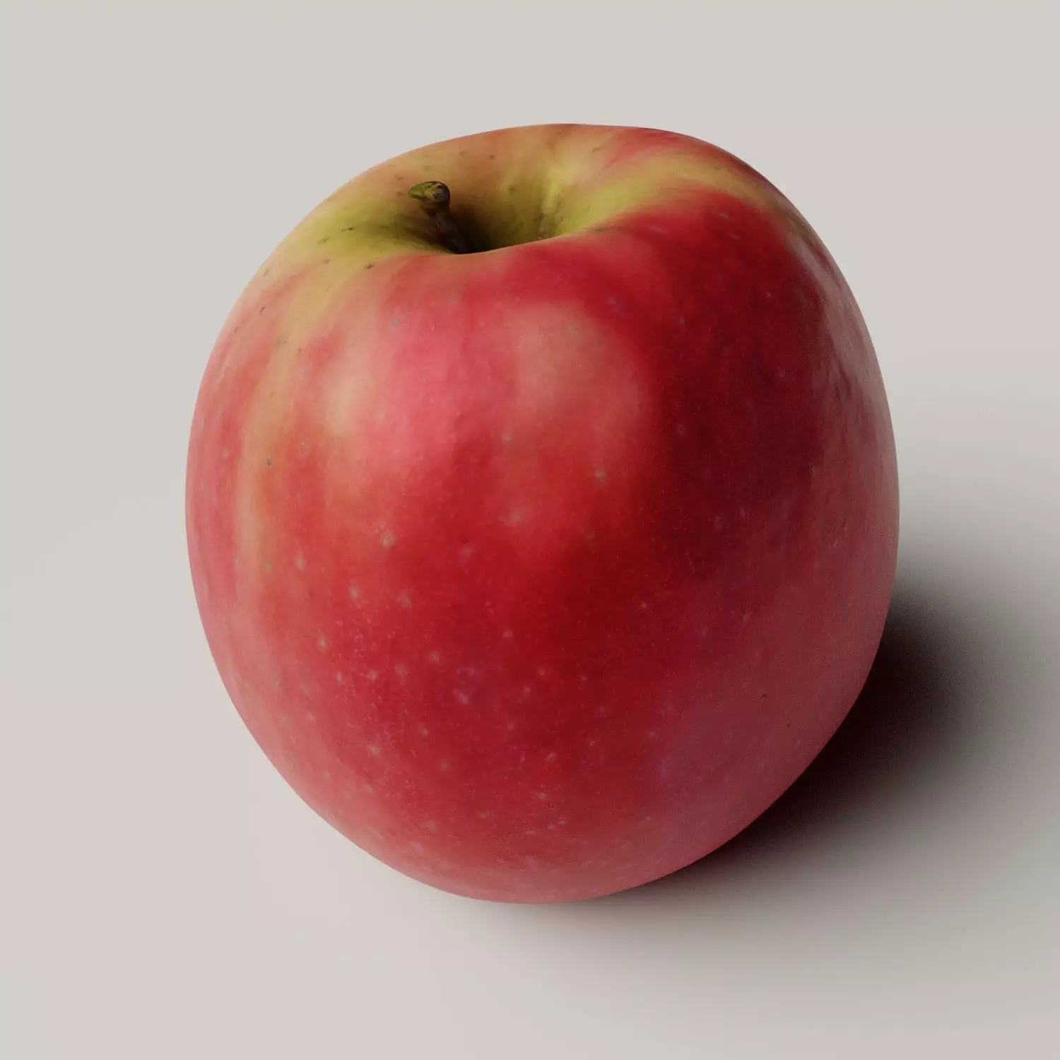 Apple photorealistic photoscan Low-poly 3D model_0