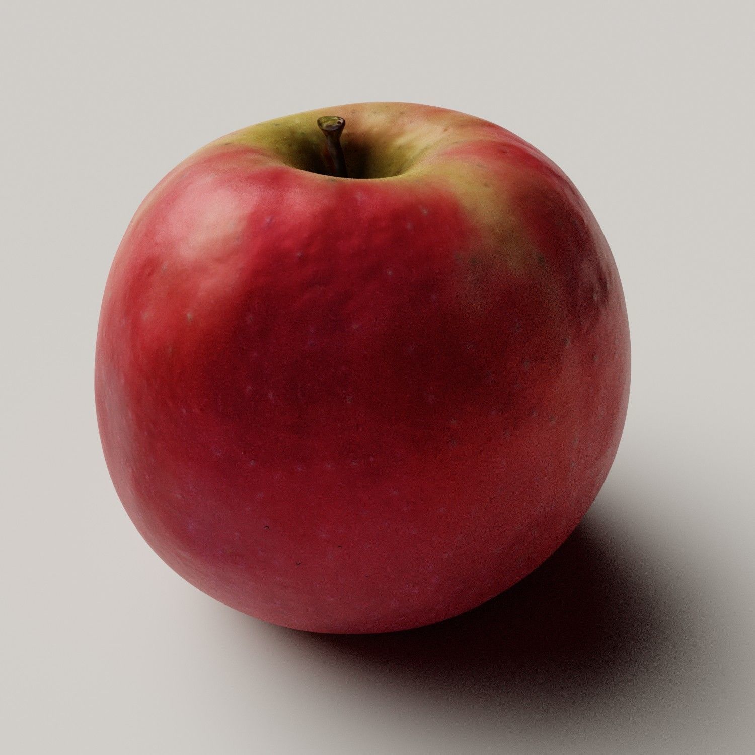 Apple photorealistic photoscan Low-poly 3D model_3