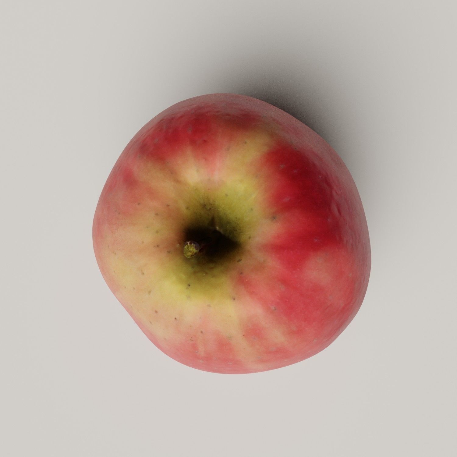 Apple photorealistic photoscan Low-poly 3D model_2
