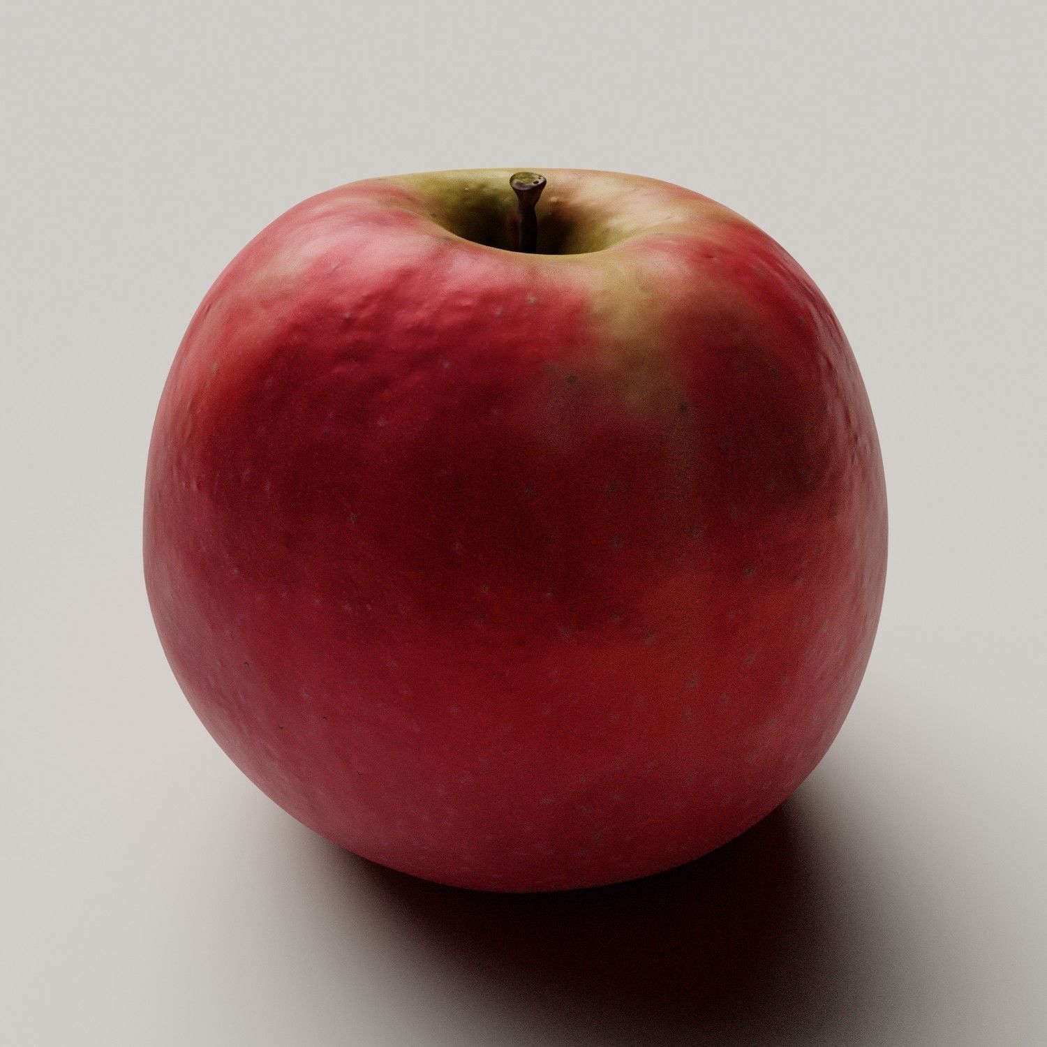 Apple photorealistic photoscan Low-poly 3D model_4