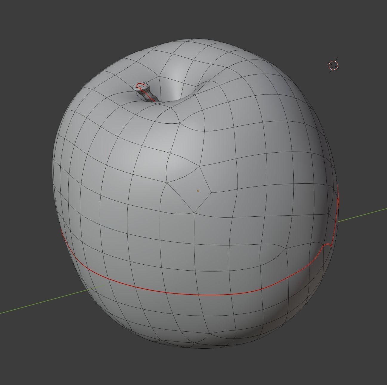 Apple photorealistic photoscan Low-poly 3D model_5