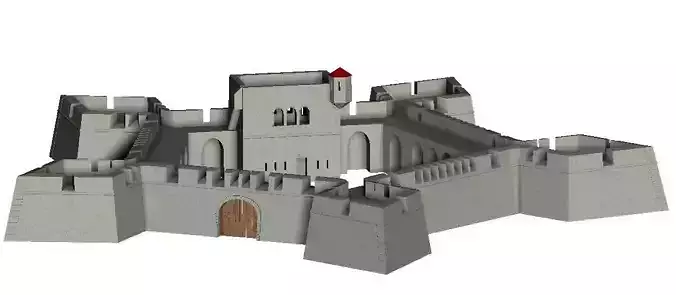 Vauban Fortress basis pentagon star 3D print model