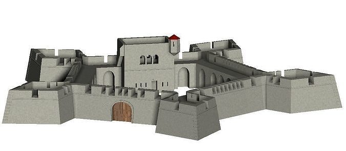 Vauban Fortress basis pentagon star 3D print model