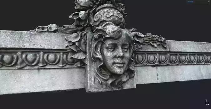 Relief of a girl on a wall- Decor