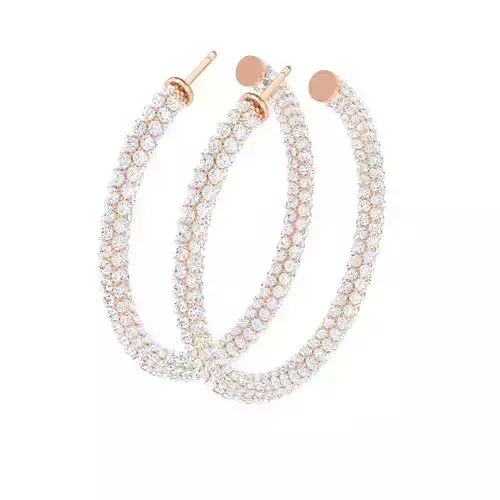 Women earrings 3dm stl render 3D print model