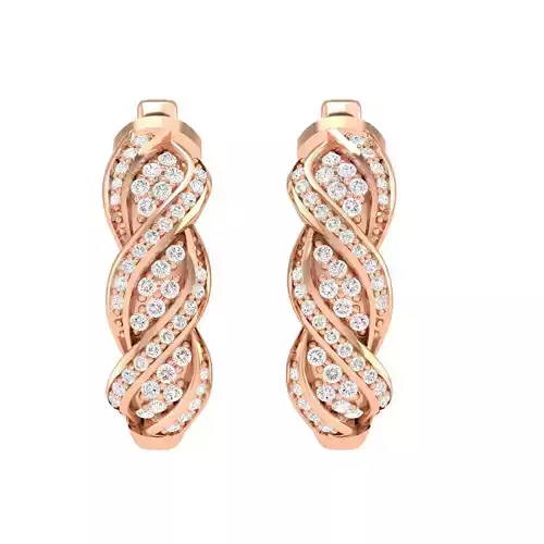 Women earrings 3dm stl render 3D print model