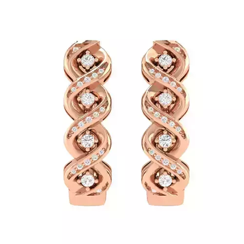 Women earrings 3dm stl render 3D print model