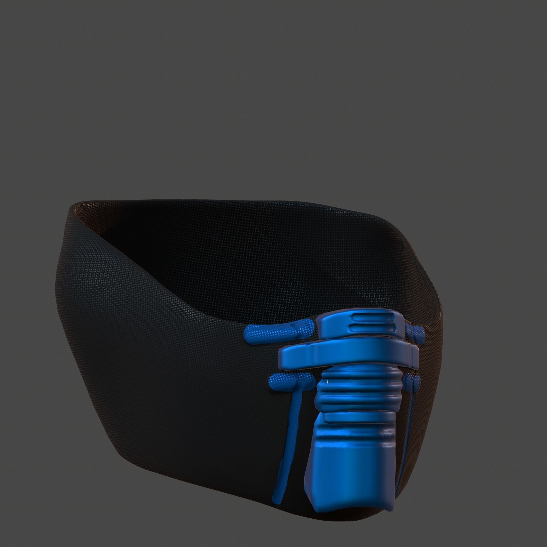 Gas mask helmet 3d model scifi Low-poly Low-poly 3D model_4