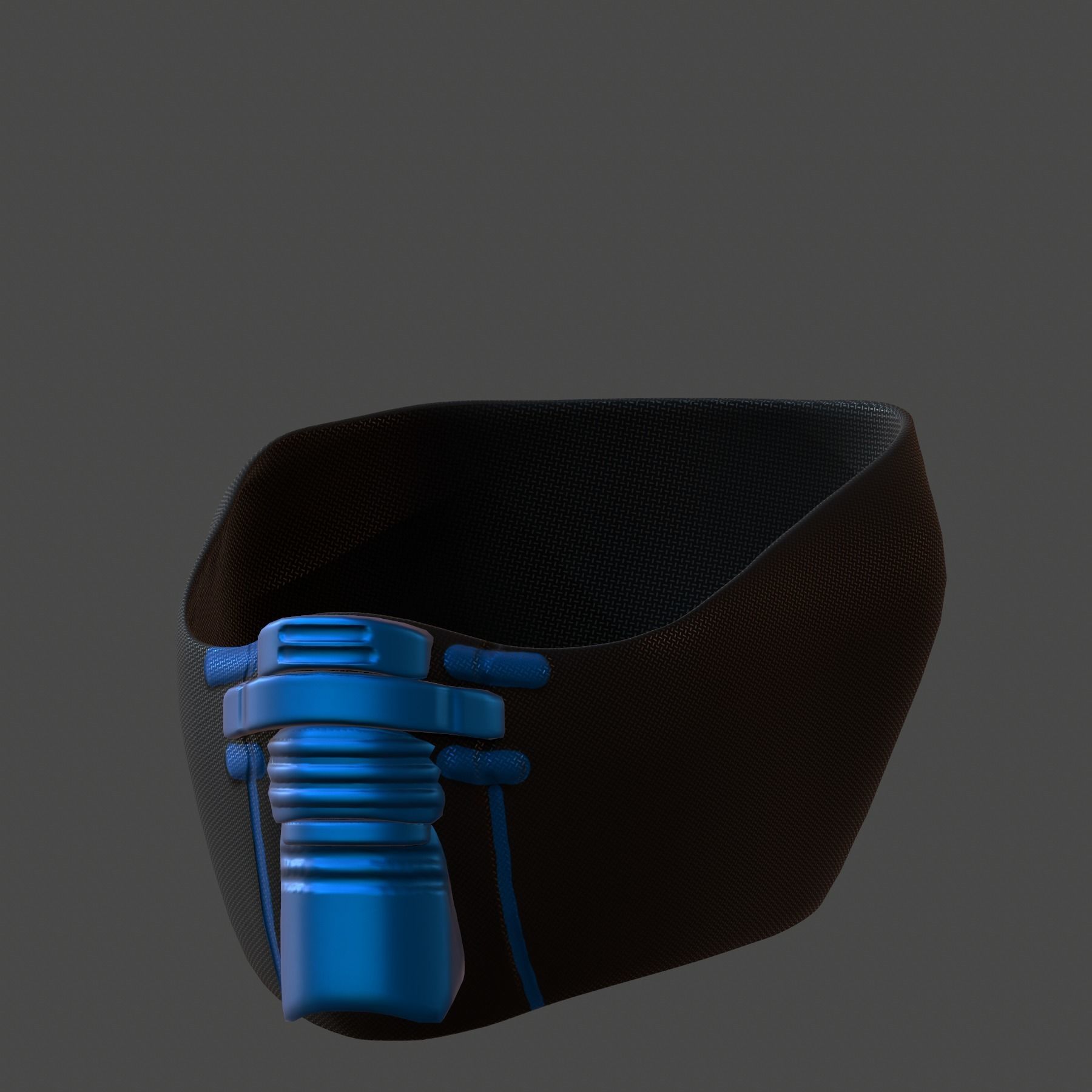 Gas mask helmet 3d model scifi Low-poly Low-poly 3D model_3