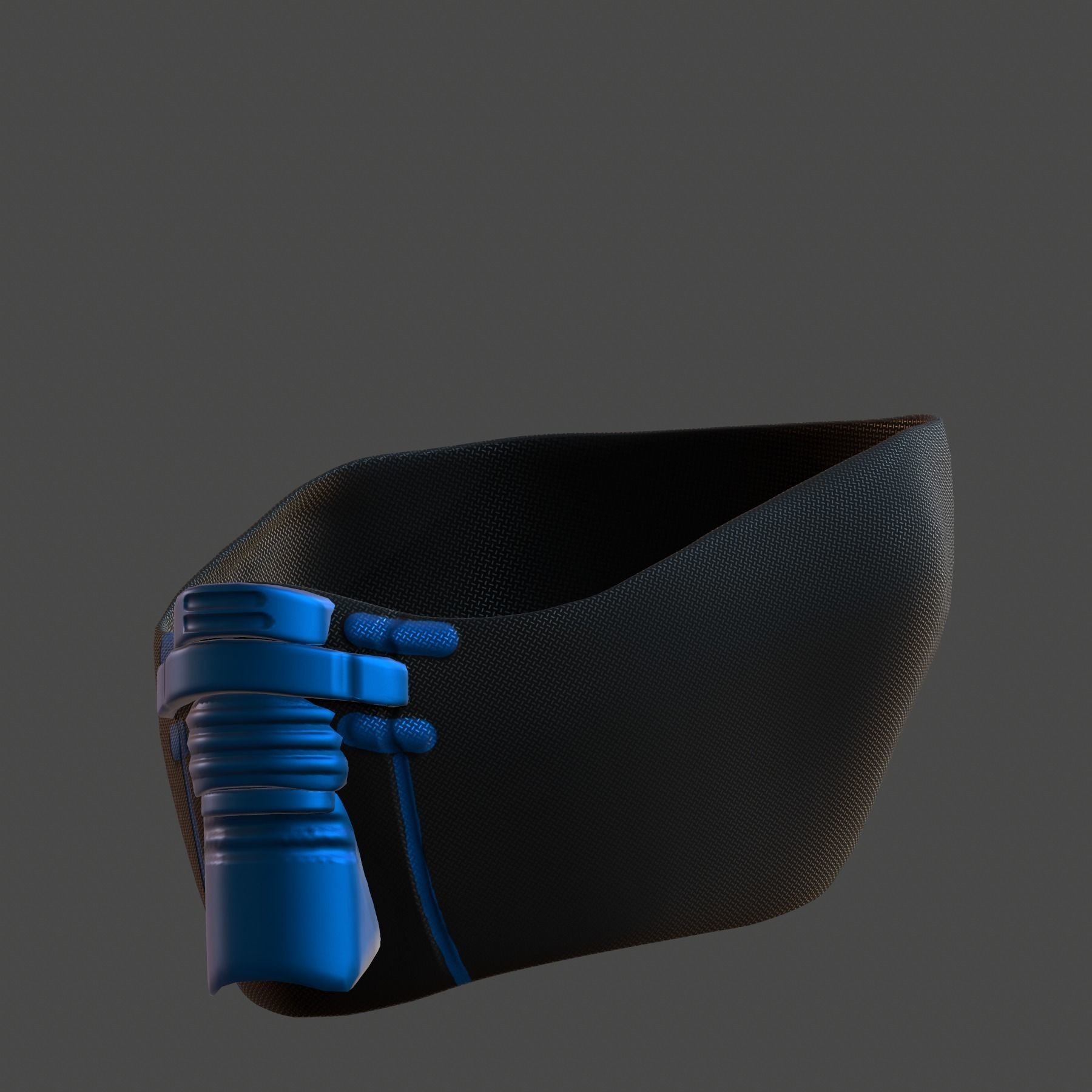 Gas mask helmet 3d model scifi Low-poly Low-poly 3D model_7