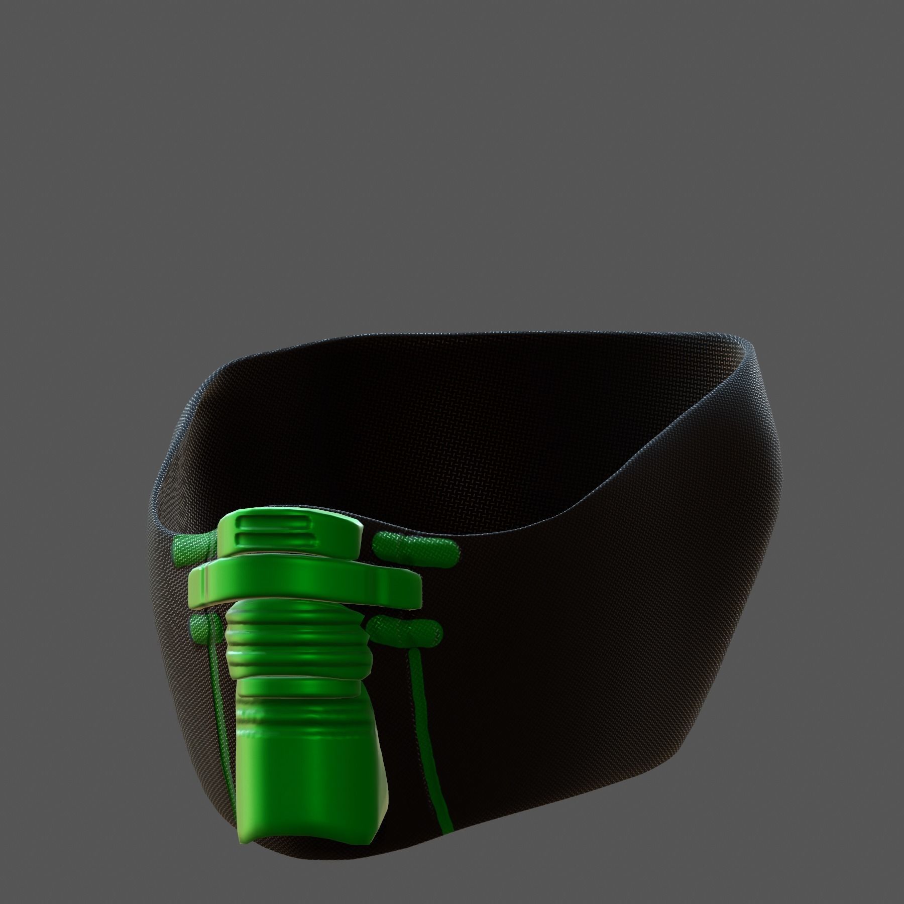 Gas mask helmet 3d model scifi Low-poly  Low-poly 3D model_2