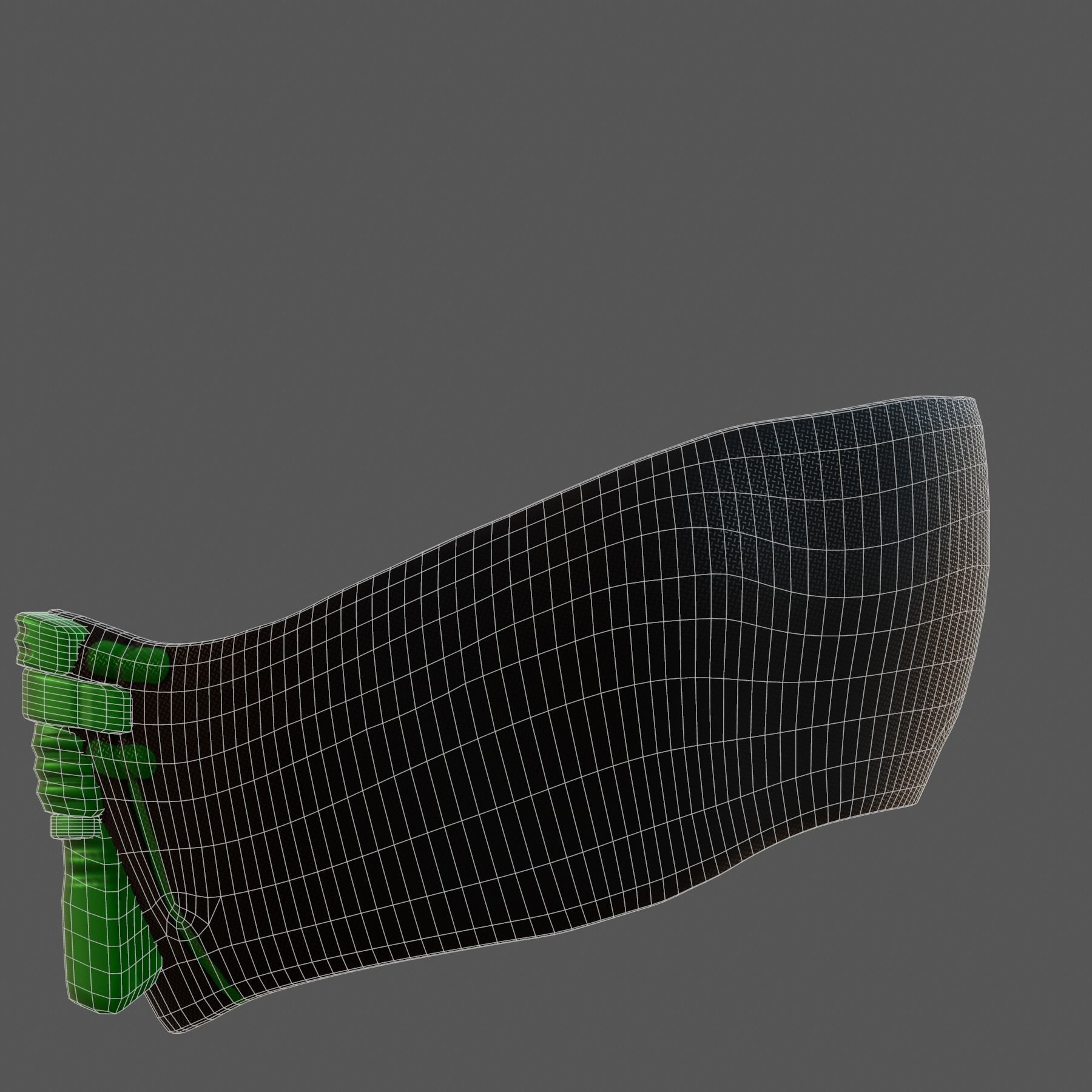 Gas mask helmet 3d model scifi Low-poly  Low-poly 3D model_4