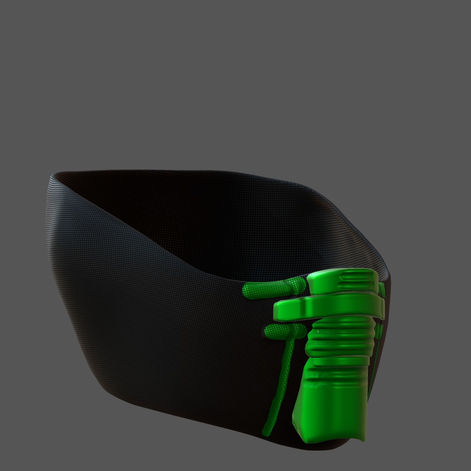 Gas mask helmet 3d model scifi Low-poly  Low-poly 3D model_7