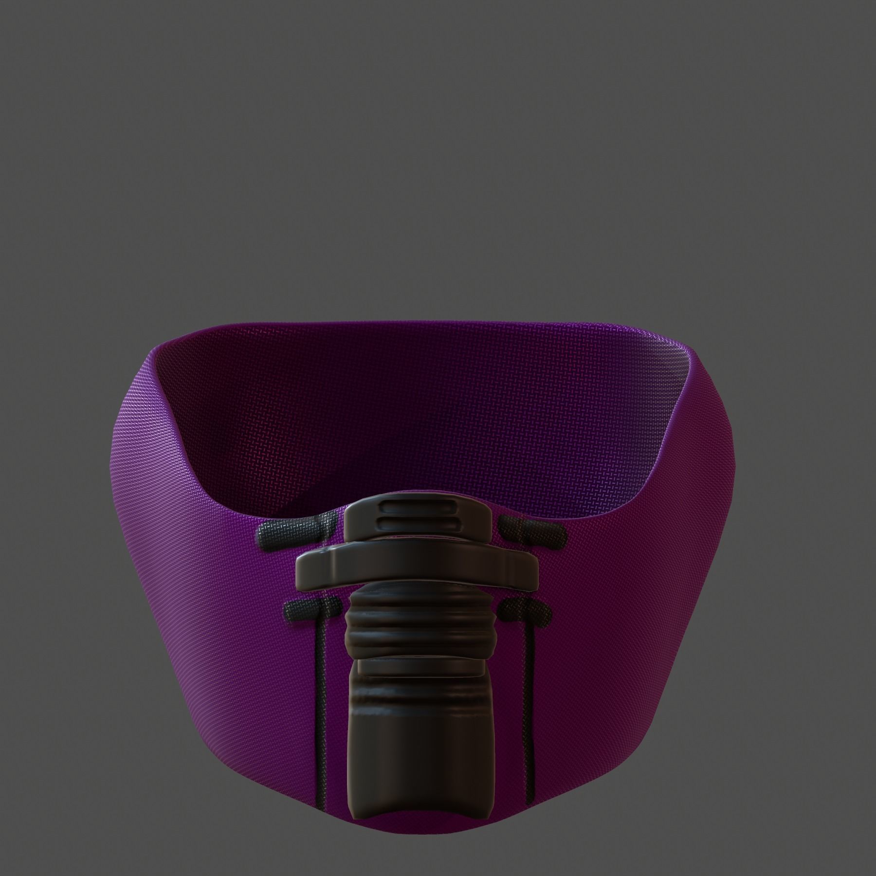 Gas mask helmet 3d model scifi Low-poly  Low-poly 3D model_2