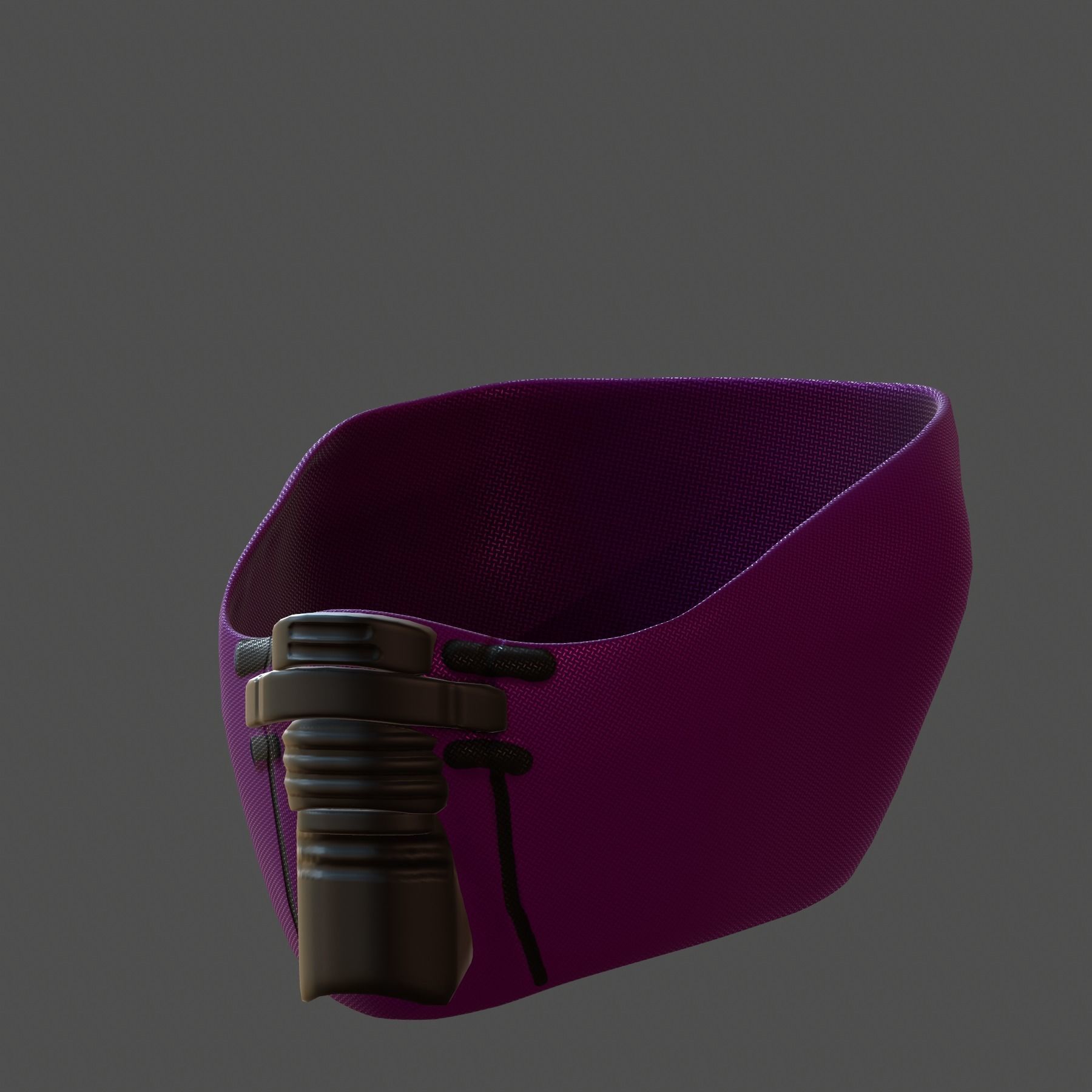 Gas mask helmet 3d model scifi Low-poly  Low-poly 3D model_5