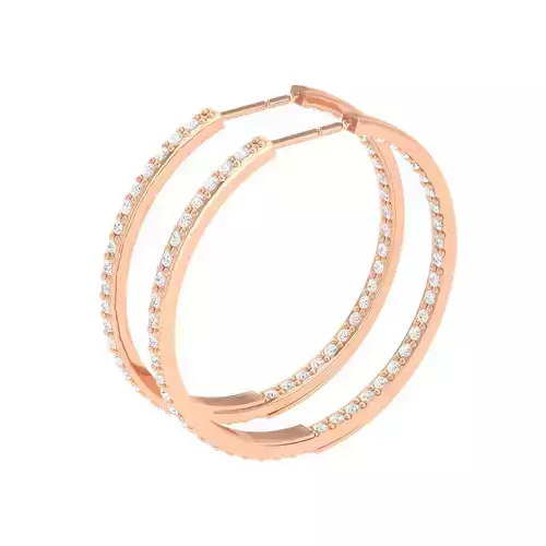 Women earrings 3dm stl render 3D print model