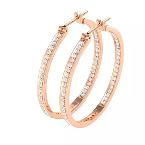 Women earrings 3dm stl render 3D print model