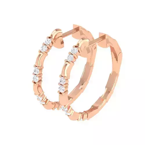 Women earrings 3dm stl render 3D print model