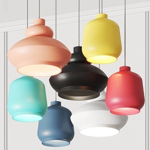 Miniforms Tora and Kiki Pendant Lamps 3D model