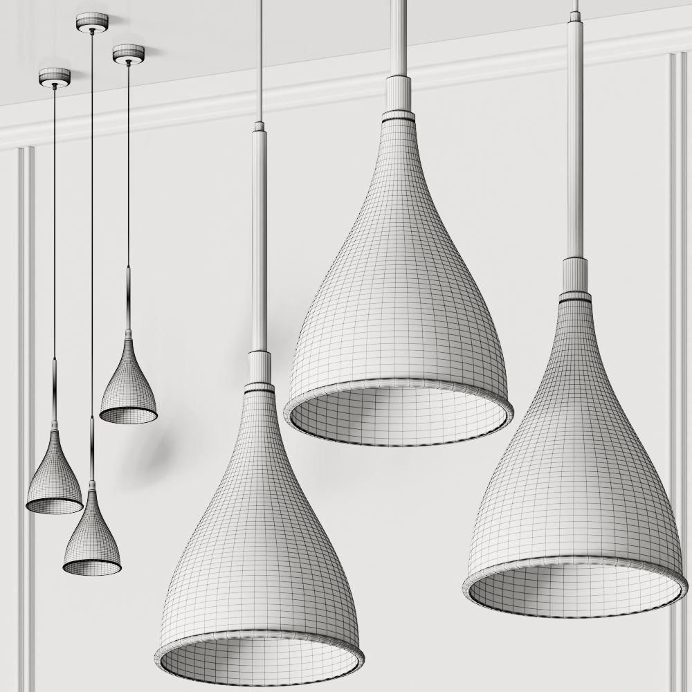 Norr11 Le Six Pendant Lamp 3D model_1