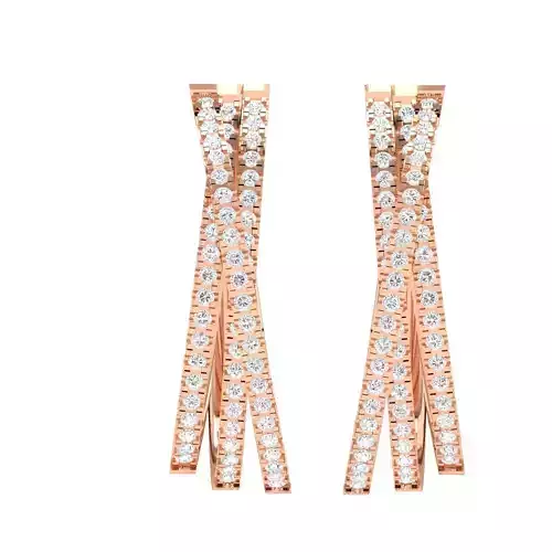 Women earrings 3dm stl render 3D print model