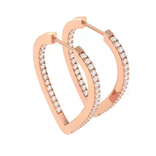 Women earrings 3dm stl render 3D print model