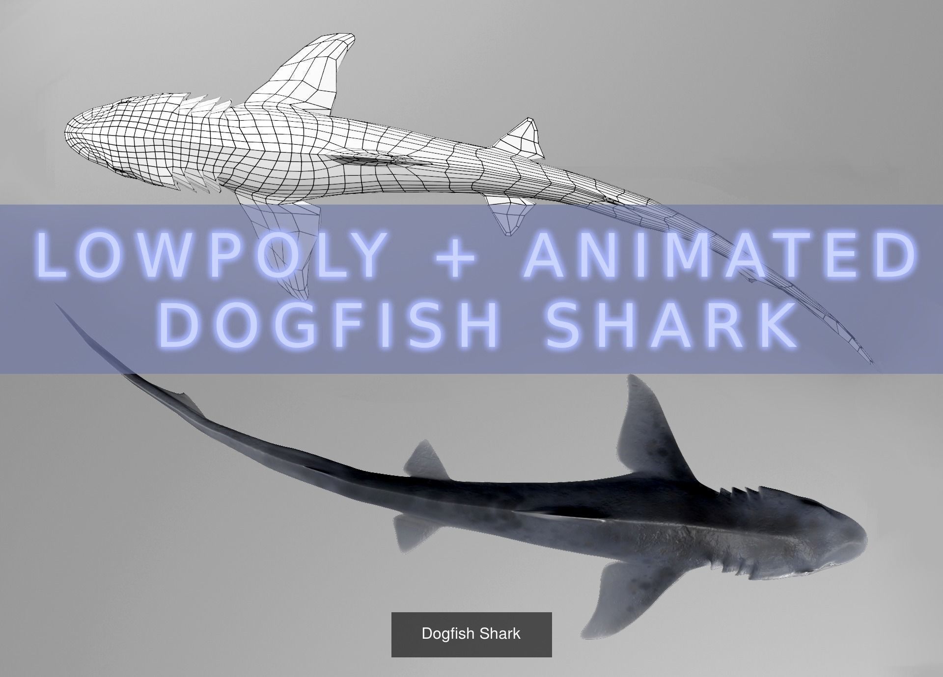 Lowpoly Sharks Collection shark _14