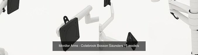 Monitor Arms - Colebrook Bosson Saunders 3D Model Collection