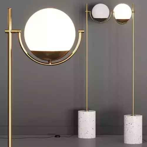 Crate and Barrel Rondure Globe Floor Lamp