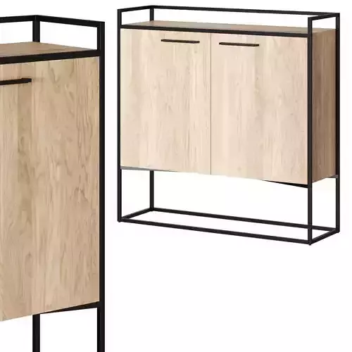 Crate and Barrel Cage Entryway Cabinet