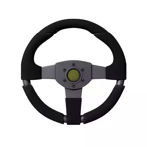 Steering Wheel Low-poly 3D model