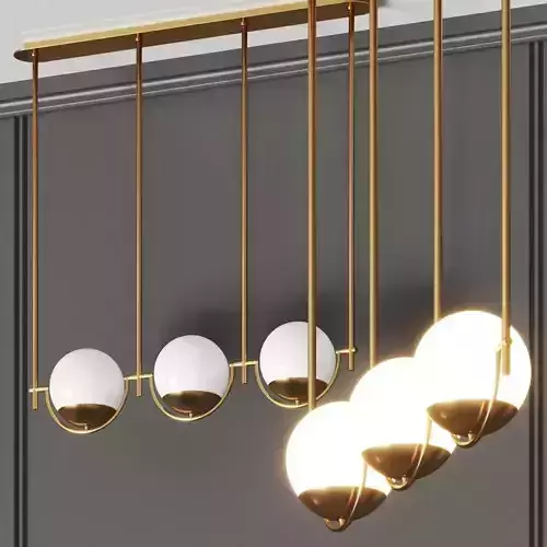 Crate and Barrel Rondure Three Globe Pendant Light