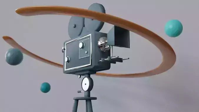 3D camera movie with balls