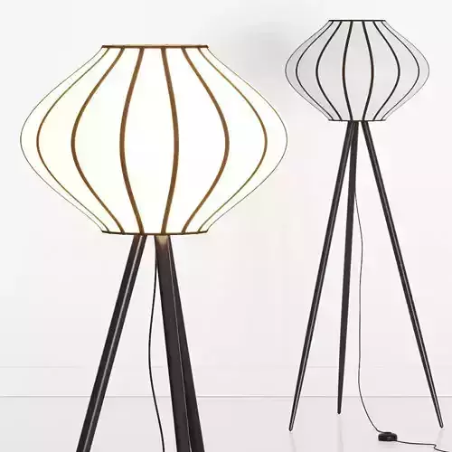 Crate and Barrel Starling Paper Lantern Floor Lamp