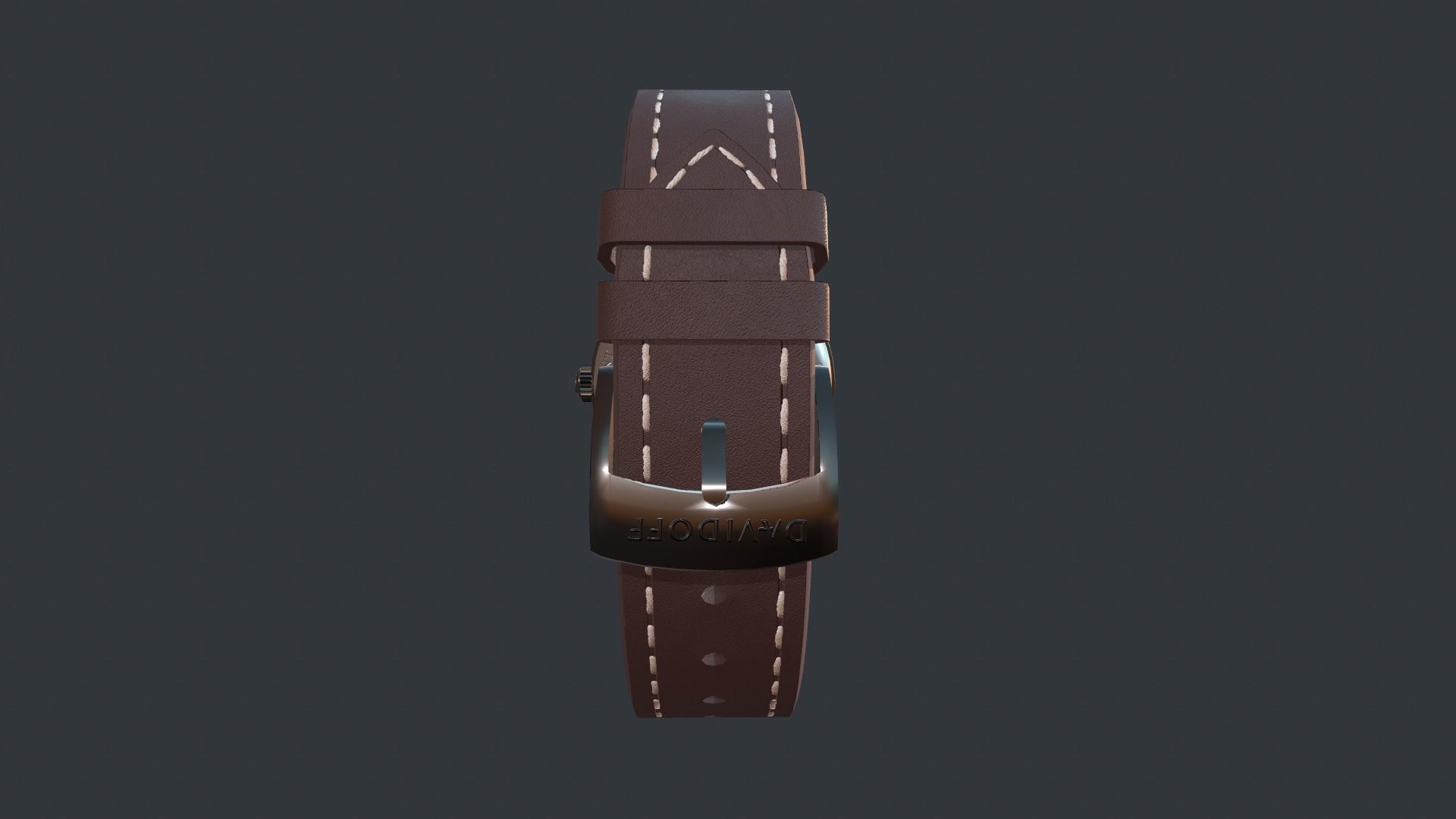 Davidoff Watch Low-poly 3D model_4