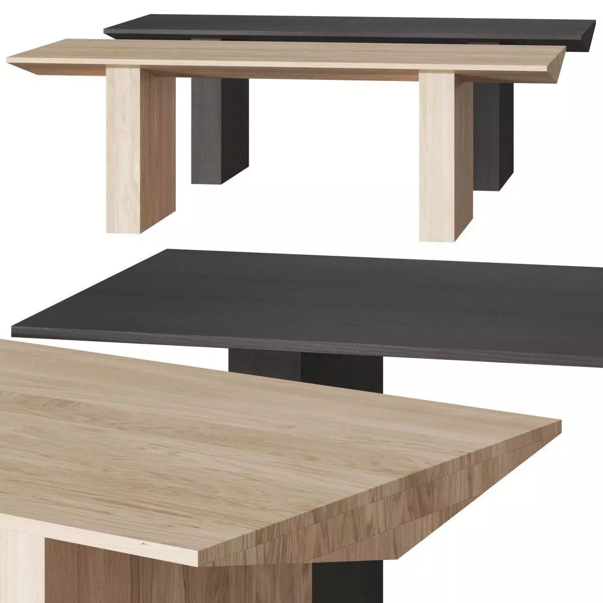 Crate and Barrel Van Dining Table 3D model_0
