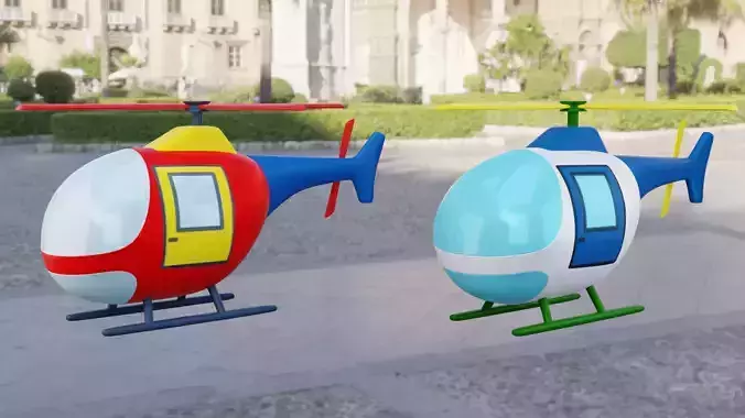 Cartoon Helicopter