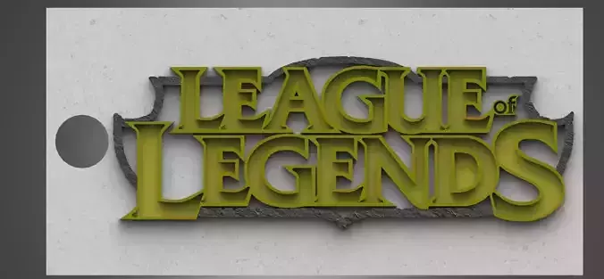 League Of Legends Keychain 3D Model