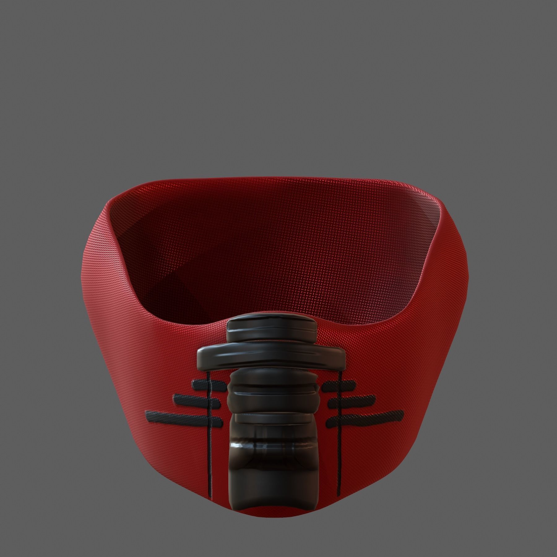 Gas mask helmet 3d model scifi Low-poly Low-poly 3D model_1