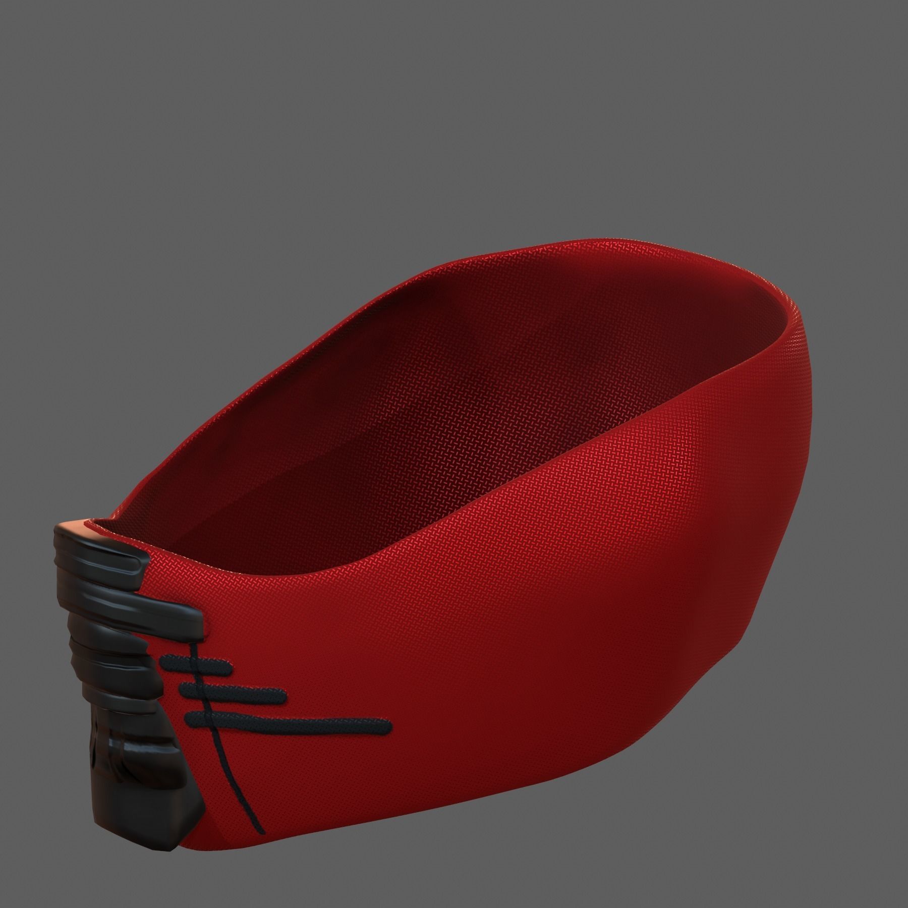 Gas mask helmet 3d model scifi Low-poly Low-poly 3D model_4