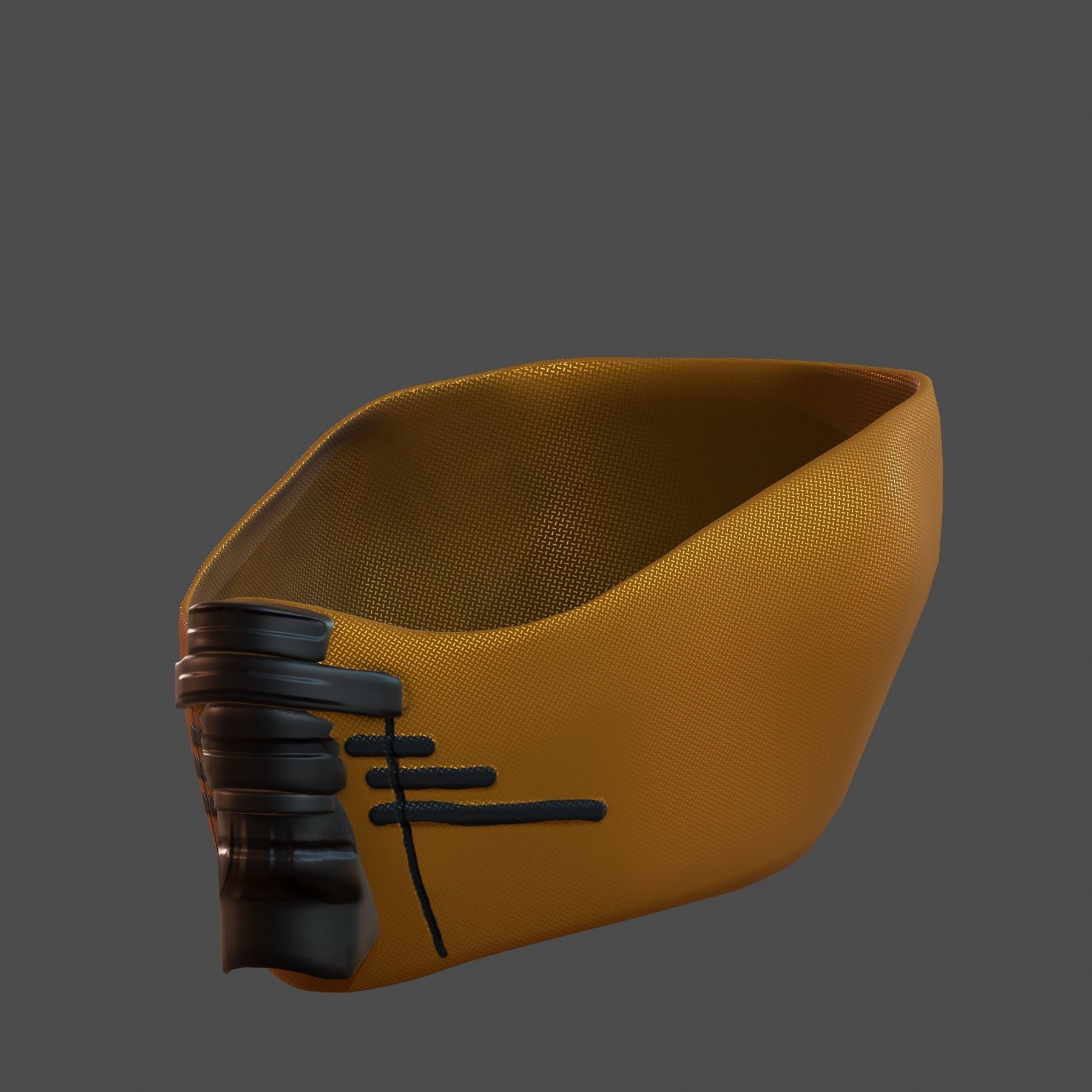 Gas mask helmet 3d model scifi Low-poly Low-poly 3D model_6