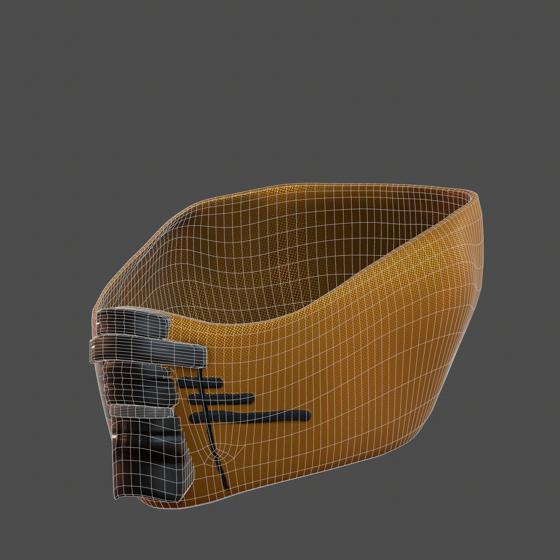 Gas mask helmet 3d model scifi Low-poly Low-poly 3D model_7