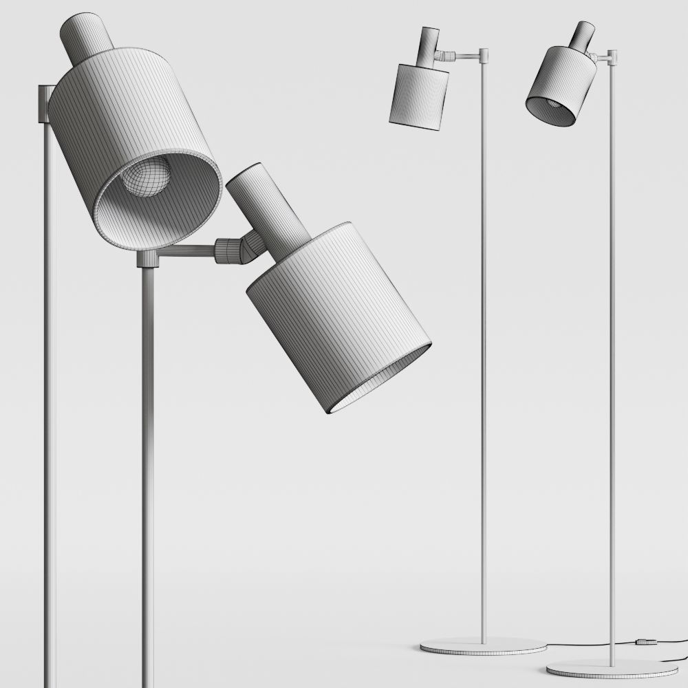 Capital Collection Musa T Floor Lamp 3D model_1