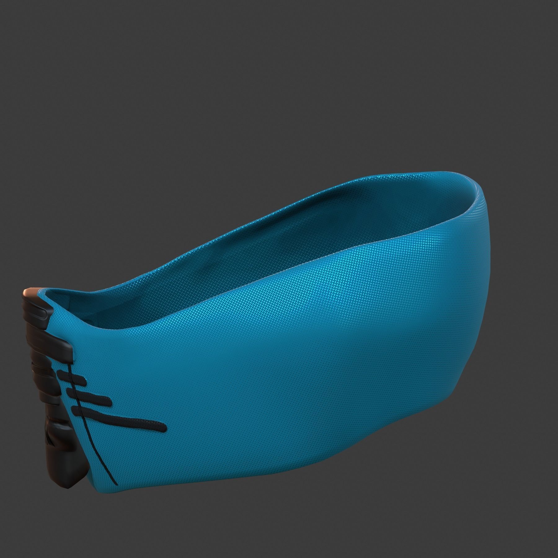 Gas mask helmet 3d model scifi Low-poly  Low-poly 3D model_4