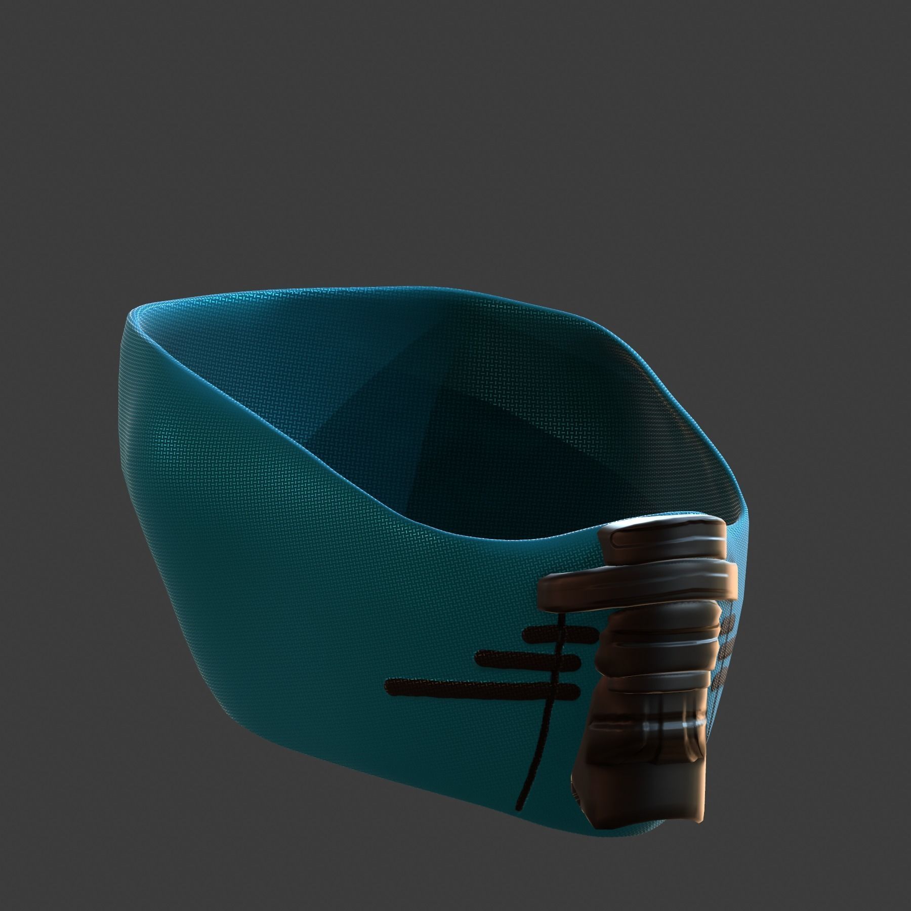 Gas mask helmet 3d model scifi Low-poly  Low-poly 3D model_3