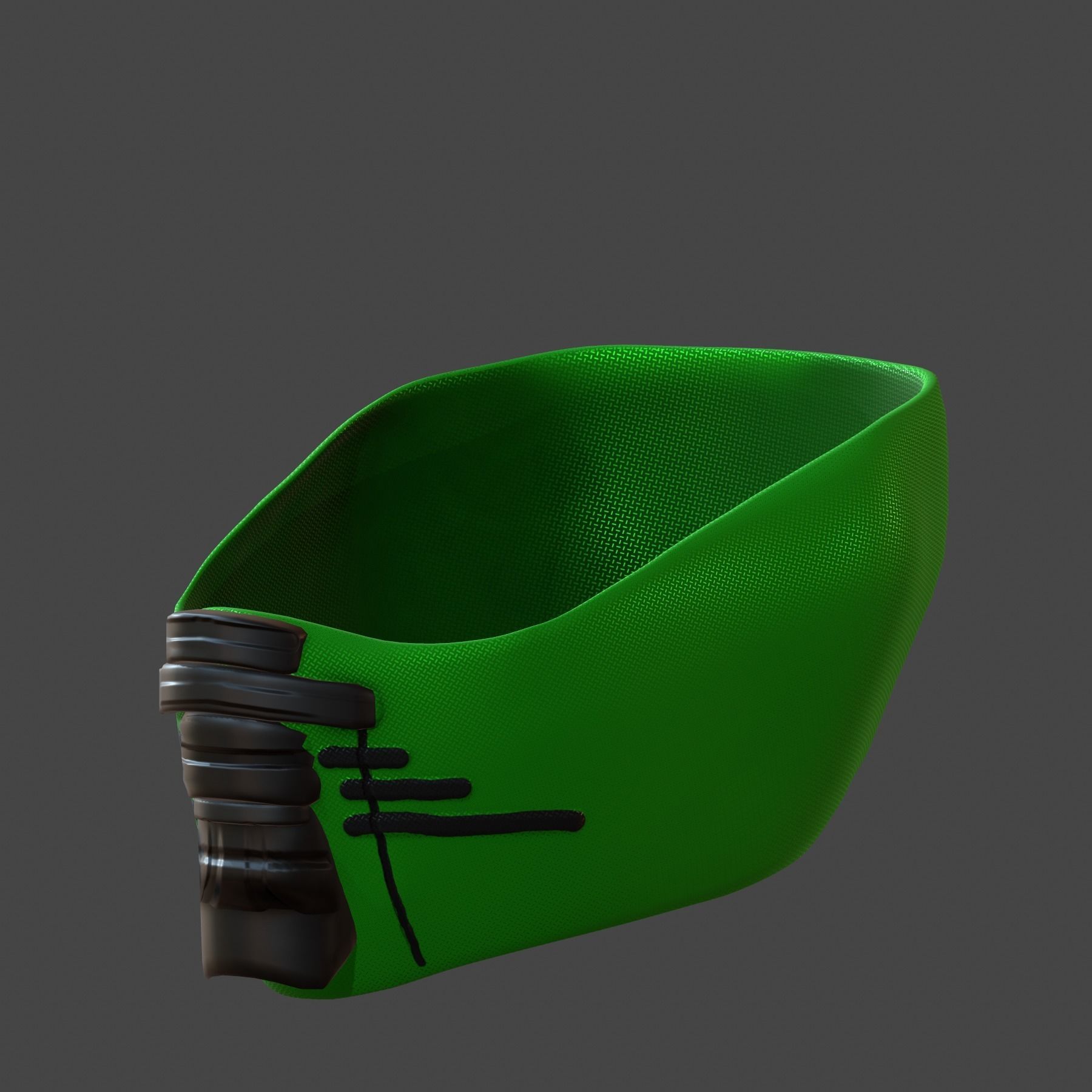 Gas mask helmet 3d model scifi Low-poly Low-poly 3D model_4